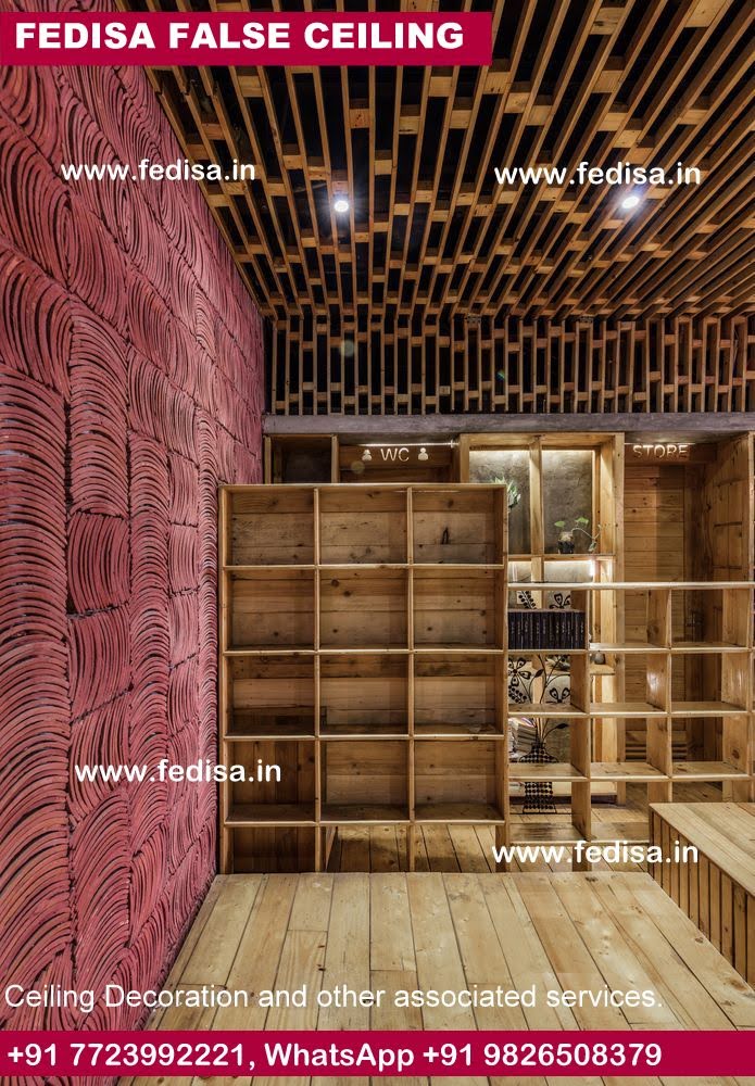 Office Fall Ceiling Sheetrock Ceiling Design Chai Cafe Design