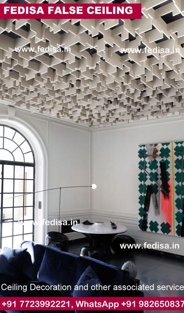 Gypsum False Ceiling For Office Pop Plus Minus Design For Big Hall Mobile Cafe Design