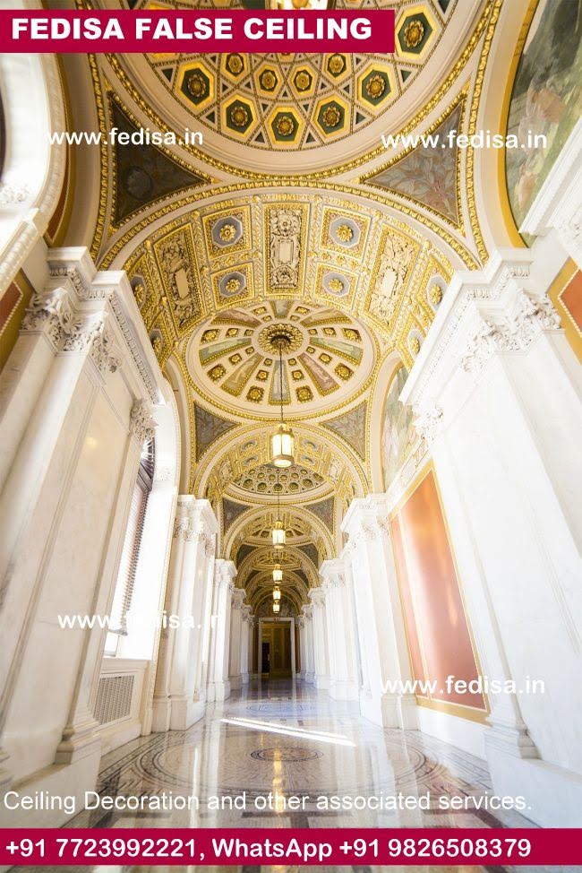 Ceiling Design For Office Cabin Fiber False Ceiling Luxury Hotel Interior