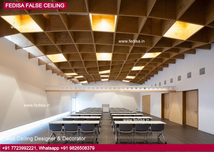 Down Ceiling Design For Office False Ceiling With Jali De Moda Boutiques Hotel