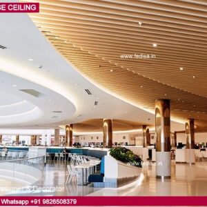 Simple Office Ceiling Design Gypsum Ceiling Plain Wooden Resort Design