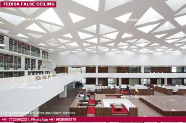 Ceiling Design For Office Cabin False Ceiling In Hall Modern Cafe Interior
