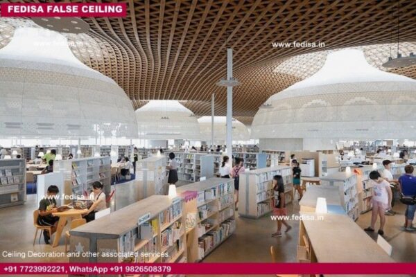 Office False Ceiling Design Pvc False Ceiling Design For Balcony Facade Cafe Design