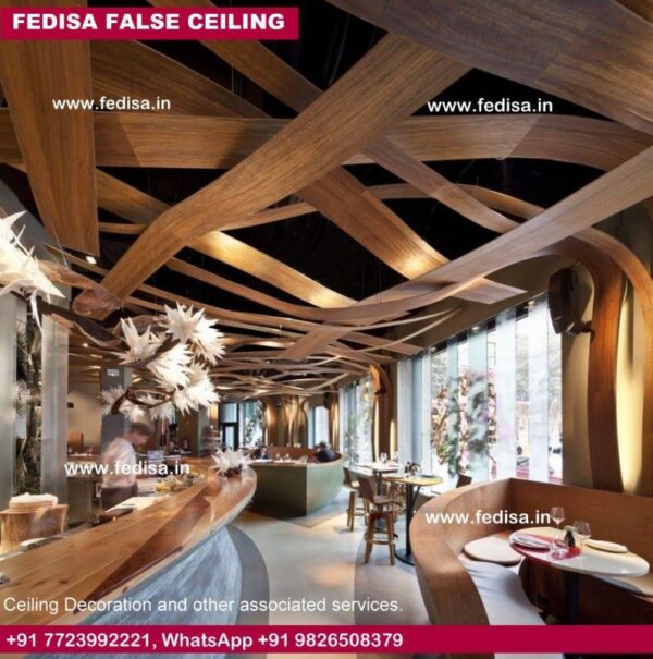 Office Gypsum Ceiling Design Single Fan Pop Design Small Coffee Bar Design