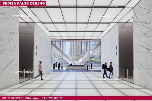 Office Fall Ceiling L Shape Hall Ceiling Euro Design Hotel