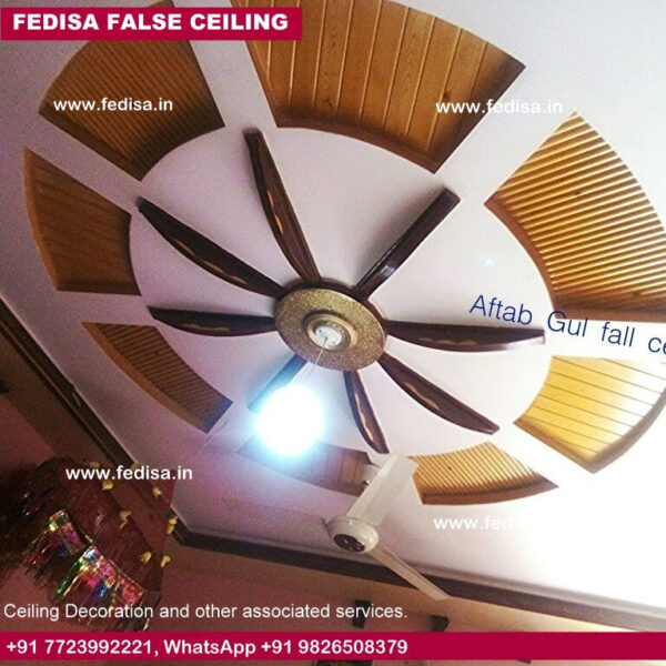 Fan Pop Design Dining Hall Pop Design False Ceiling Pop