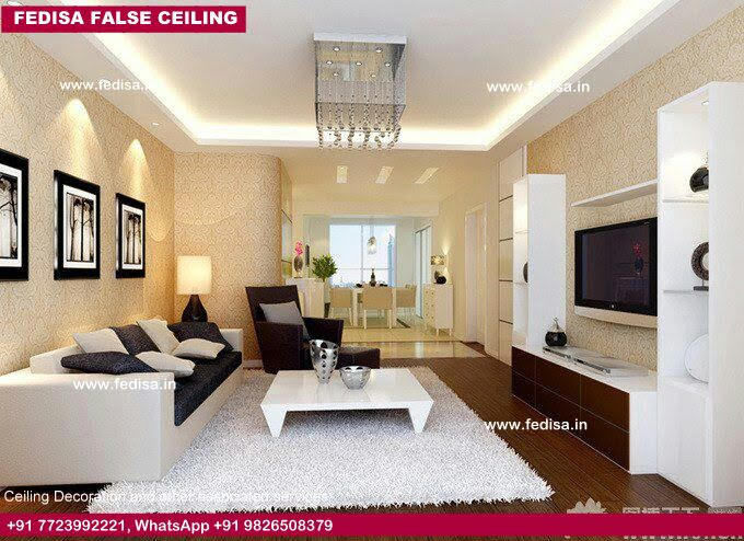 Pop Design For Hall With Two Fans Dining Room Ceiling Ideas Plain False Ceiling Design