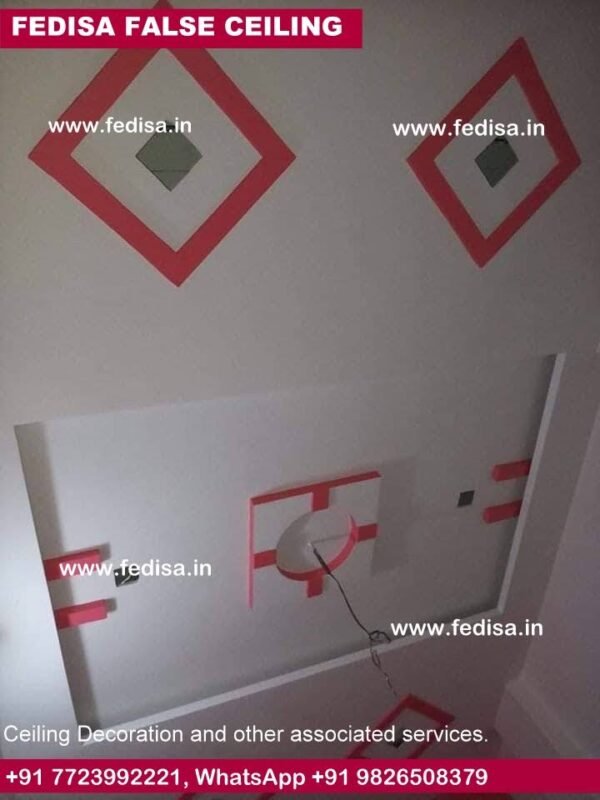 Room Forsling Design Dining Hall Pop Design False Ceiling Pop