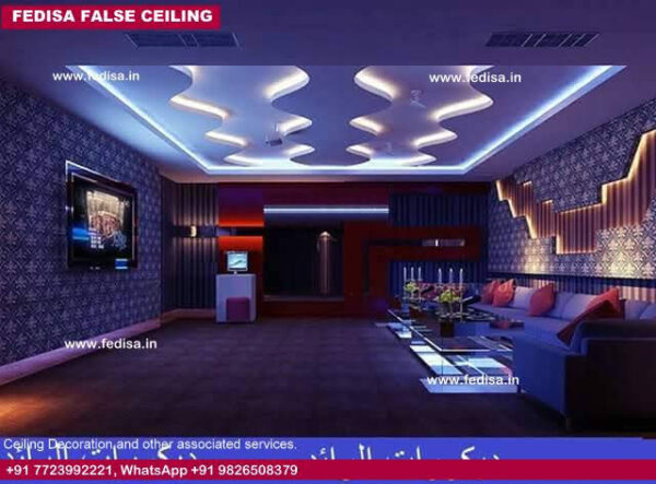 False Ceiling With Two Fans Pop Design For Gallery Room Selling Designs 1869