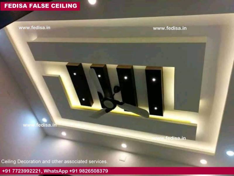 Main Hall Fall Ceiling Design For Hall With Two Fans Latest Pop Ceiling Design Ceiling Design Ideas