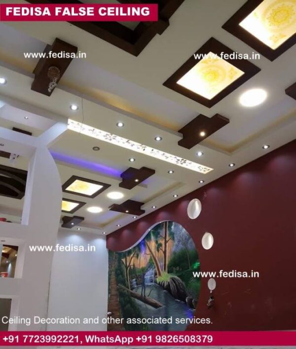 Forsling New Design Pooja Room Pop Design Ceiling Cement Design