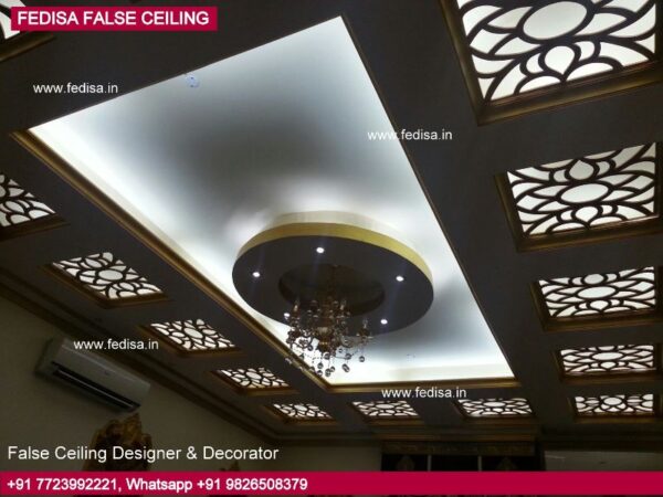 Double Height Living Room Ceiling Design Pooja Room Pop Design Ceiling Cement Design