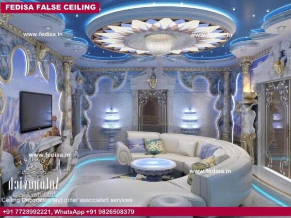 L Shape Hall Ceiling Round Ceiling Design