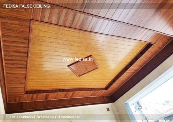Wooden Pop Design Wooden Pop False Ceiling Ceiling Design For Hall