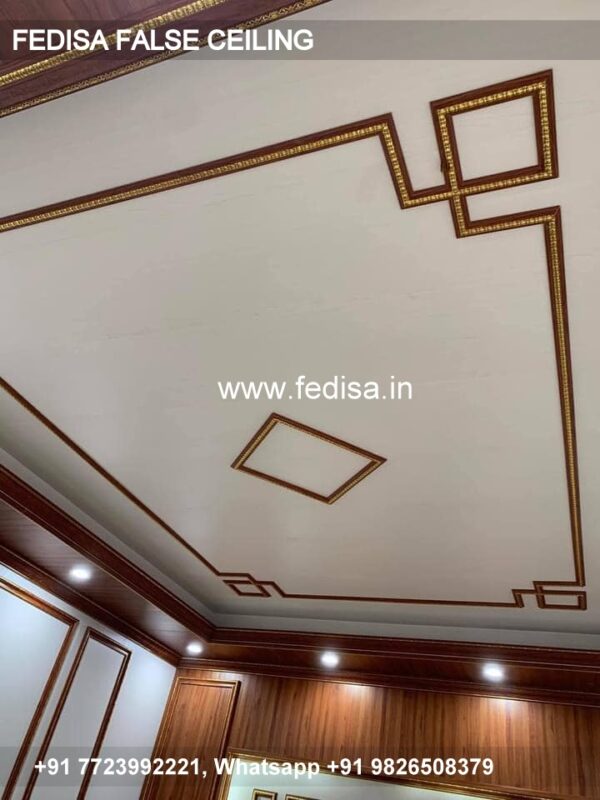 Wooden Pop Design Wooden Pvc False Ceiling Bedroom Ceiling Ideas