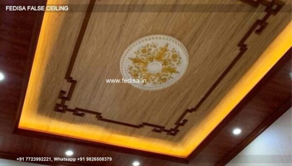 Wooden Pop Design Wooden Finish False Ceiling False Ceiling Design For Room
