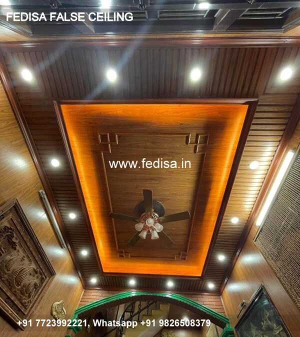Wooden False Ceiling Wooden False Ceiling For Living Room Pop Design 2020