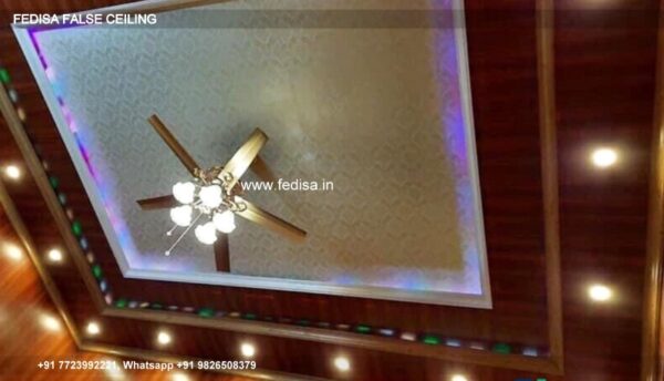 Wooden Pop Design Wooden Down Ceiling Design False Ceiling Design With Fan