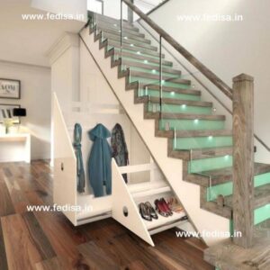 Metal Cable Stair Railing Glass Balusters For Stairs Stairs With Glass Sides Modern Glass Stair Railing