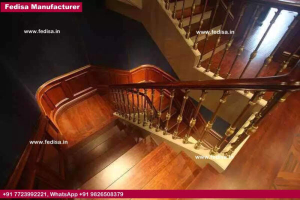 Steel And Concrete Stairs Staircase With Wood Solid Wood Banister Wood And Iron Banister