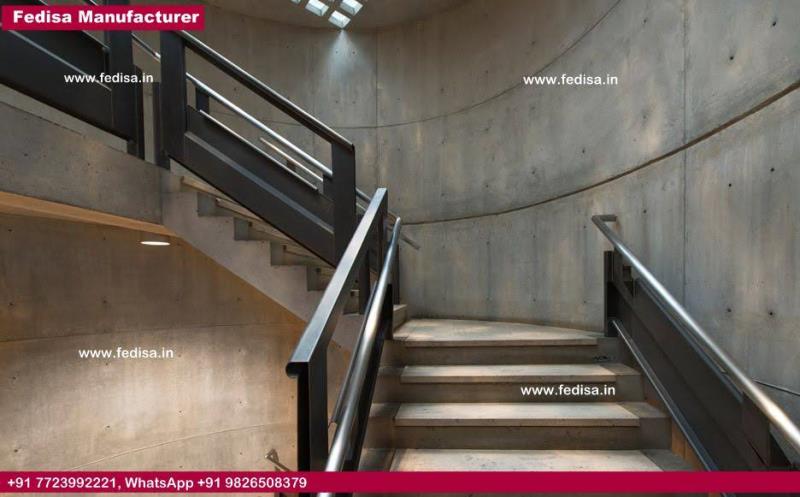Ss Staircase Railing Outside Steel Stairs Stainless Steel Round Staircase Steel Mesh Stairs