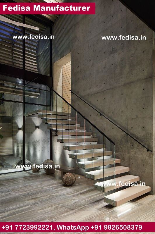 Cable Railing For Interior Stairs, 5 Foot Spiral Staircase | Living room stairs