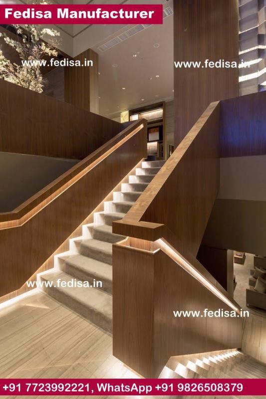 Stainless Steel Cable Stair Railing, Custom Metal Stairs | Living room stairs