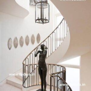 Steel And Timber Stairs, Wrought Iron Staircase Balustrade | Living room stairs