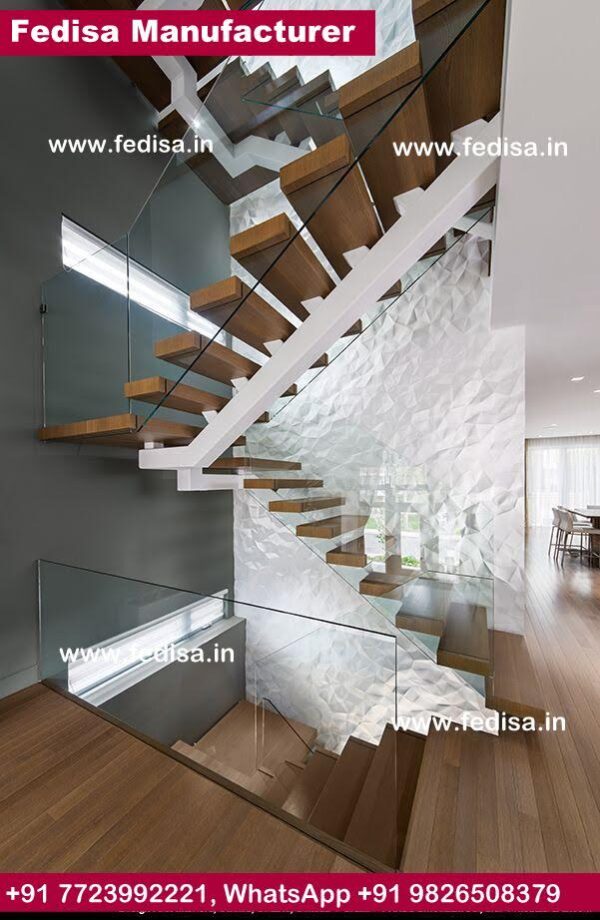 Modern Cable Stair Railing, Ss Steel Staircase | Living room stairs