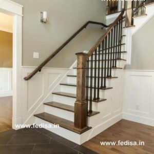 Steel Railing On Stairs, Ss Spiral Staircase | Living room stairs