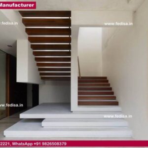 Folded Metal Staircase, Steel Railing On Stairs | Living room stairs
