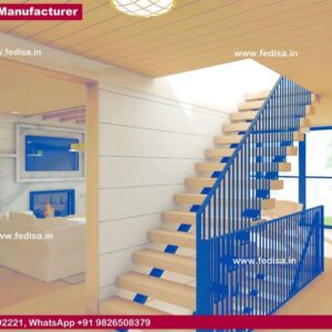 Stair Railing Wood And Steel, Metal Staircases For Homes | Living room stairs