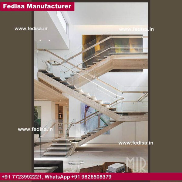 Folded Metal Staircase, Glass Wall For Stairs | Living room stairs