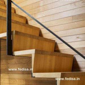 Square Pipe Staircase, Wood Stair Balusters | Living room stairs