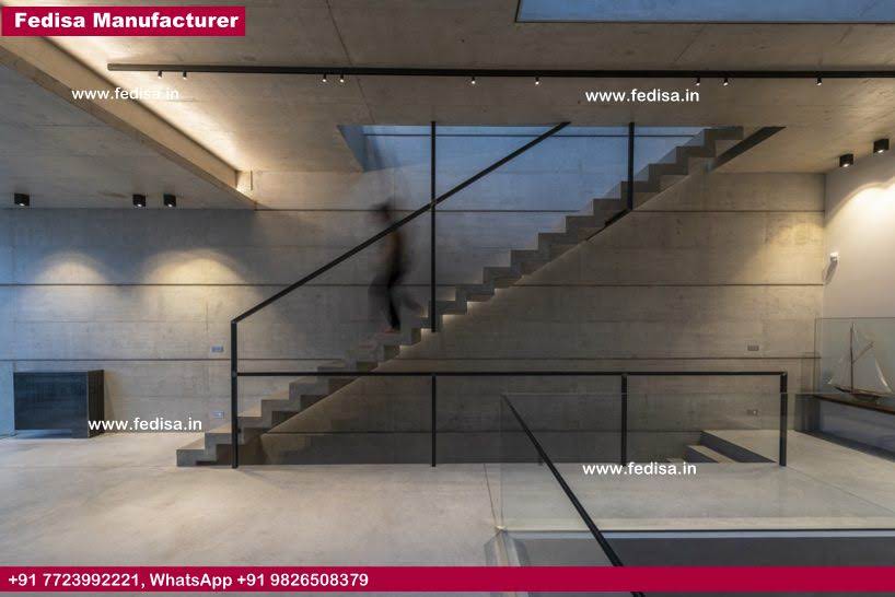 Steel Stair Railing Cost, Sanding Wood Stairs | Living room stairs