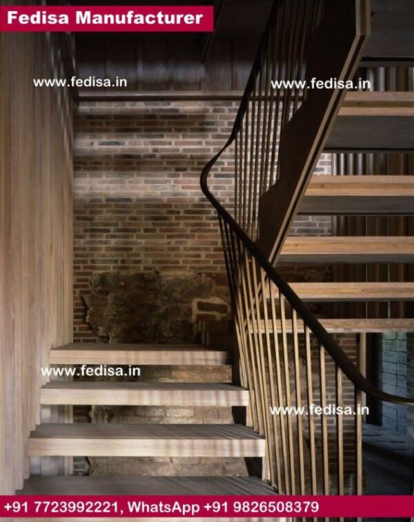 Steel Stair Railing Cost, Wooden Spiral Staircase For Sale | Living room stairs