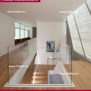 Stainless Steel Staircase Railing With Glass, Staircase With Wood | Living room stairs