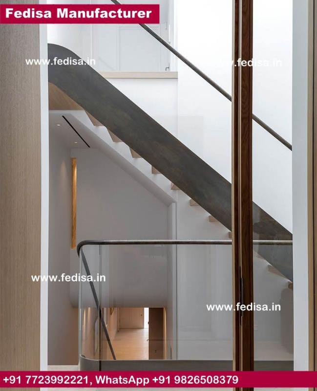 Square Pipe Staircase, Custom Wood Stair Railing | Living room stairs