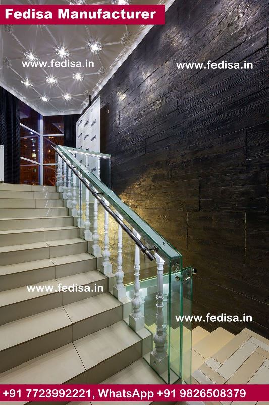 Stainless Spiral Stairs, Wooden Stair Rails And Balusters | Living room stairs