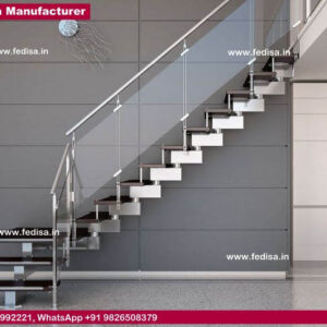 Square Pipe Staircase, Black Wood Banister | Living room stairs