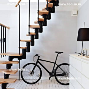 Metal Outdoor Handrails For Stairs, External Spiral Staircase | Living room stairs