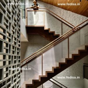 Stair Railing Wood And Steel, Installing Spiral Staircase | Living room stairs