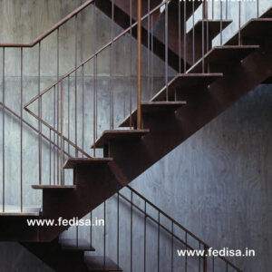 Stainless Steel Staircase Railing With Glass, Outdoor Metal Stairs For Sale | Living room stairs
