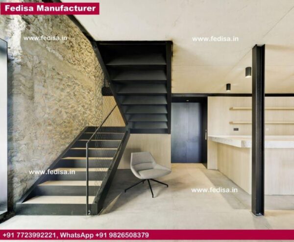 Steel Railing On Stairs, Stair Iron | Living room stairs