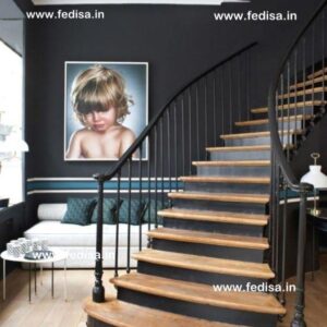 Square Pipe Staircase, Ornamental Stair Railing | Living room stairs