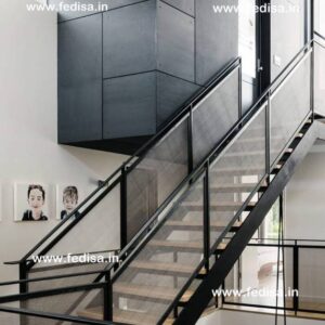 Circular Metal Staircase, Dogleg Staircase Section | Living room stairs