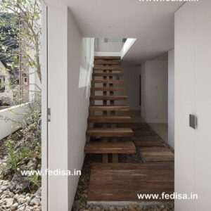 Stair Railing Wood And Steel, l stairs design | Living room stairs