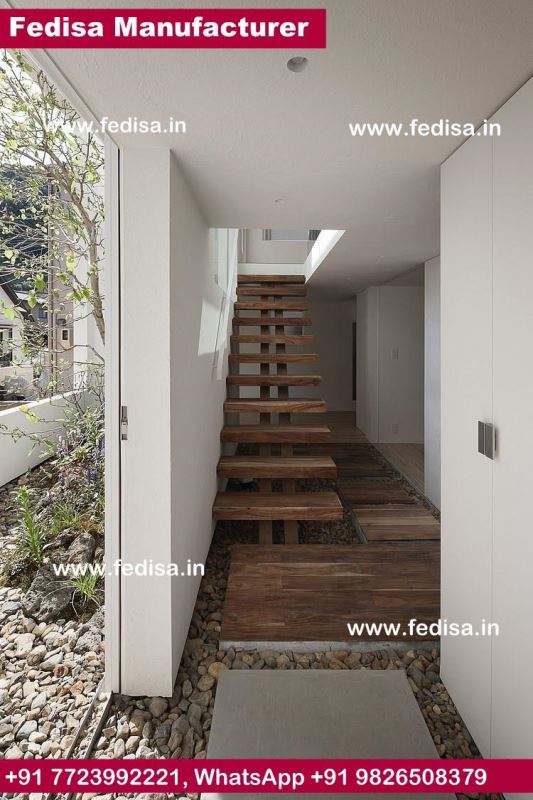 Stair Railing Wood And Steel, l stairs design | Living room stairs