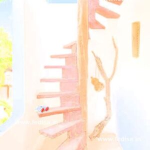 Steel Stair Railing Cost, staircase window | Living room stairs