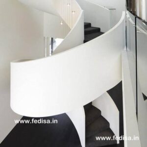 Round Metal Staircase, Steel And Wood Staircase | Living room stairs